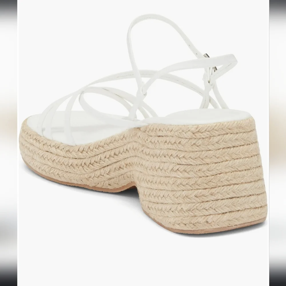 Topshop White Espadrille Wedges